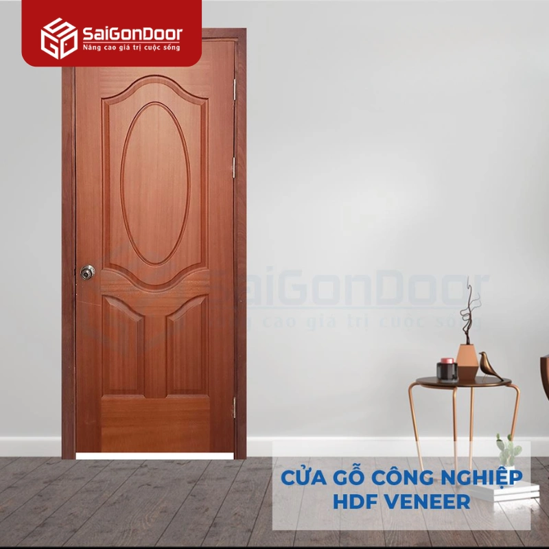 Cửa Gỗ Công Nghiệp HDF Veneer 3A xoan dao