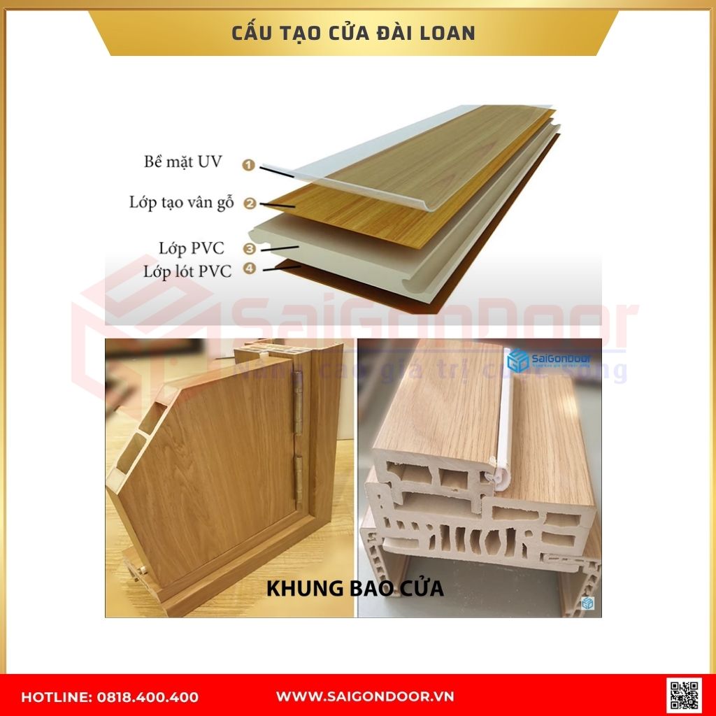 Cấu tạo cửa nhựa Đài Loan