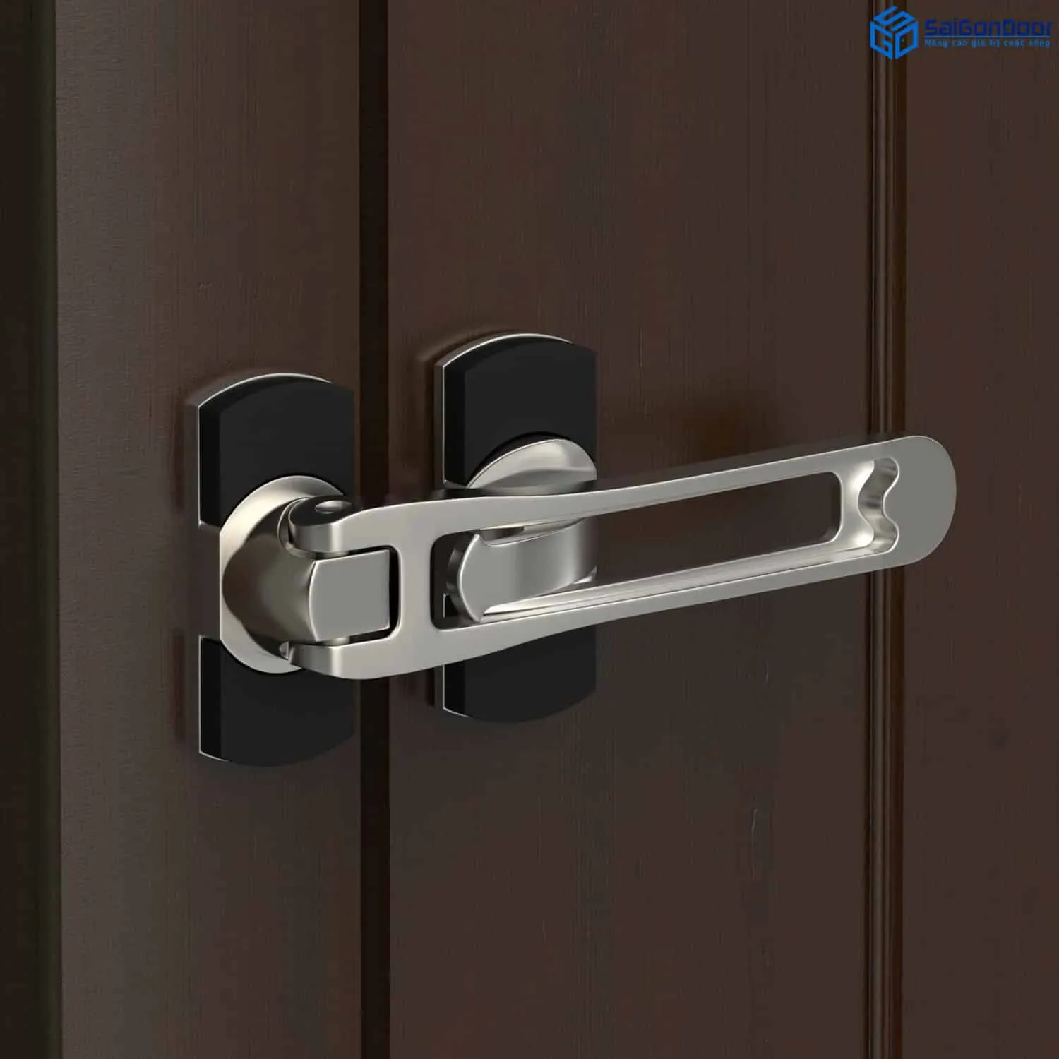 Hiện nay, SaiGonDoor đang sử dụng mẫu chốt cửa SGD.AT01