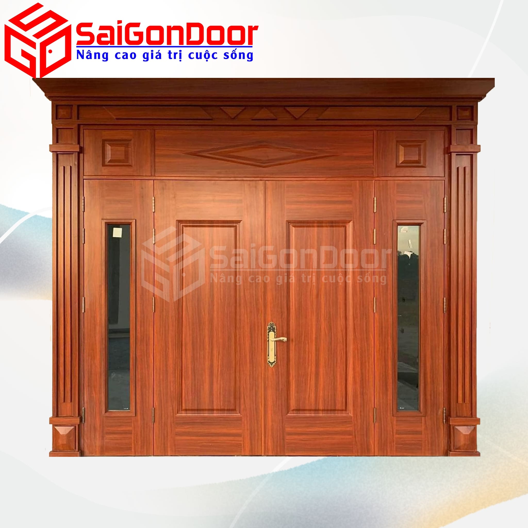 Cửa Thép Vân Gỗ SGD-KM.TVG-4C.19