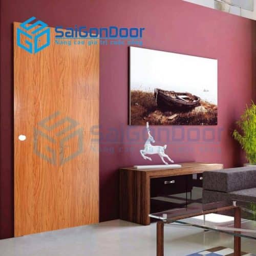 Báo giá cửa nhựa giả gỗ Vũng Tàu trọn bộ chỉ từ 1.900.000đ 9 Cửa nhựa giả gỗ màu nâu trơn với vân gỗ tự nhiên như thật