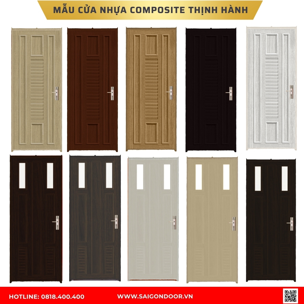 Mẫu cửa nhựa composite Vĩnh Long