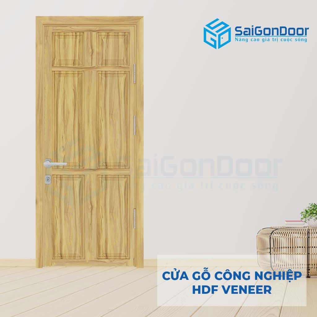 Cửa Gỗ Công Nghiệp HDF Veneer 6A soi (1)