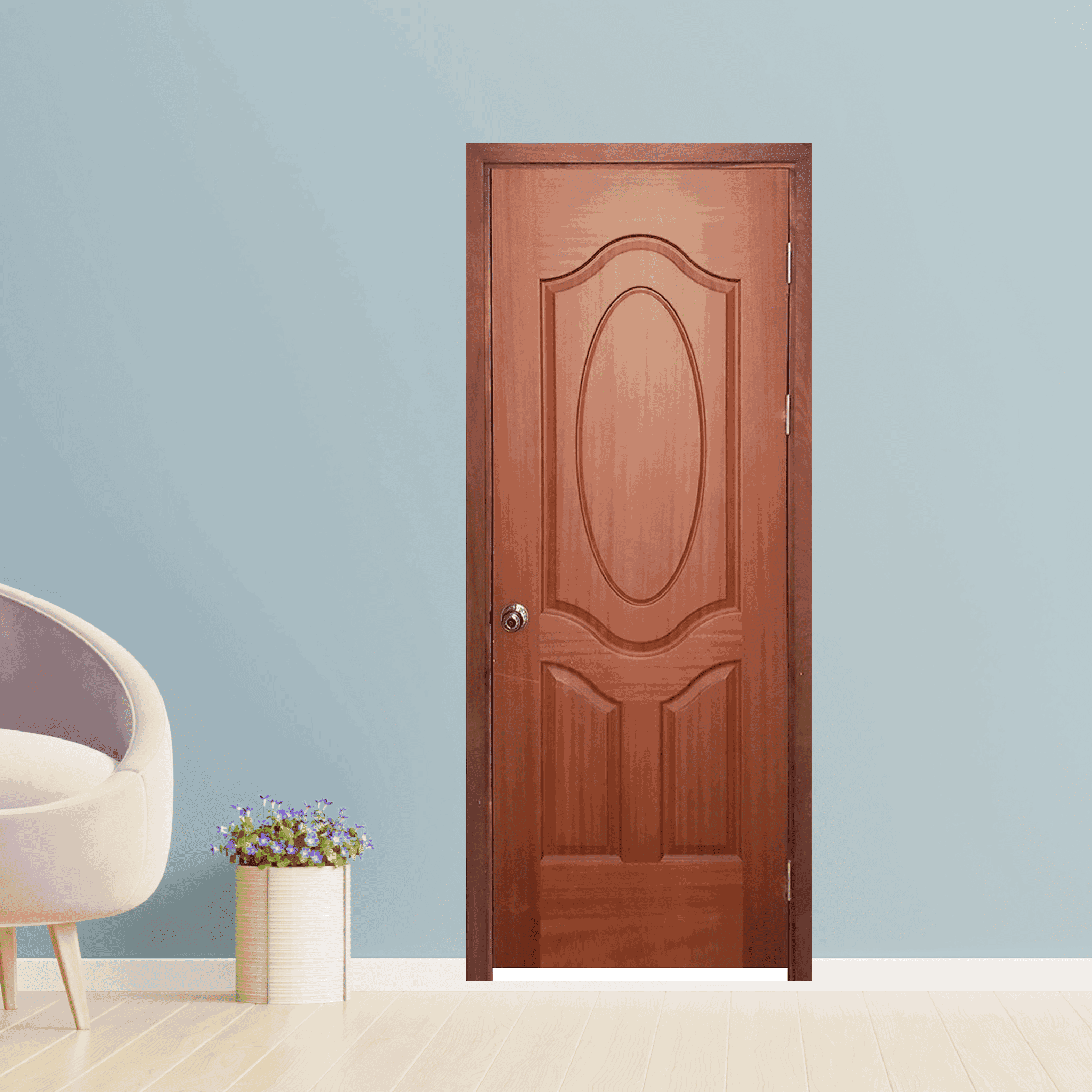 Cửa Gỗ HDF veneer 3A – Xoan Đào