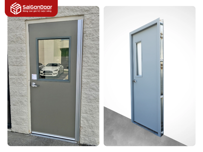 Ưu điểm vượt trội của cửa thép chống cháy Sài Gòn Door