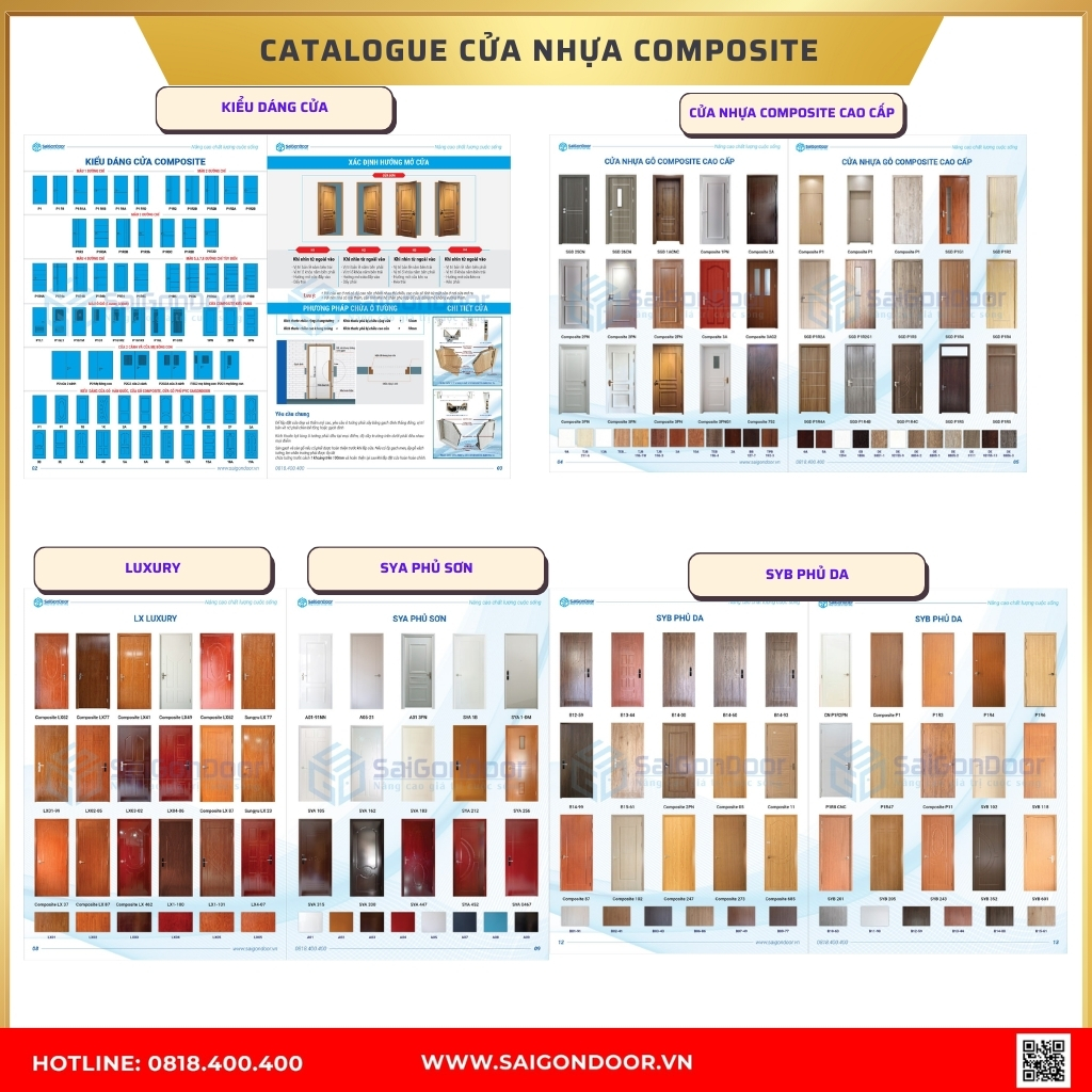 Catalogue cửa nhựa composite