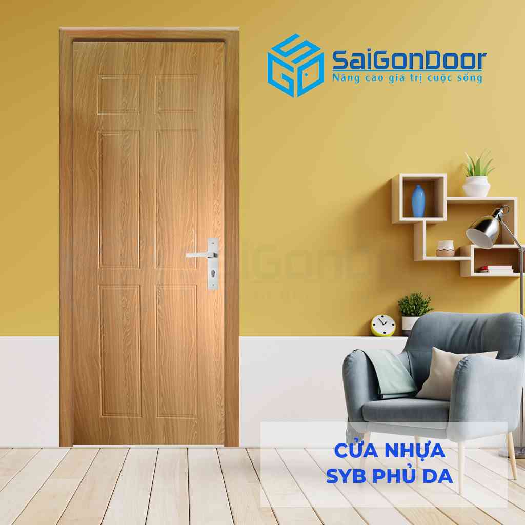 Mẫu 4: cửa nhựa Composite Sungyu SYB vân gỗ