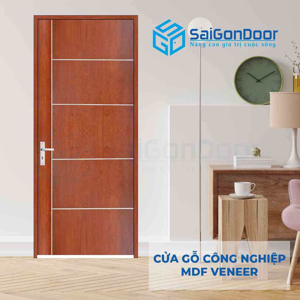 Cửa gỗ ngăn cháy MDF veneer P12R5 SGD