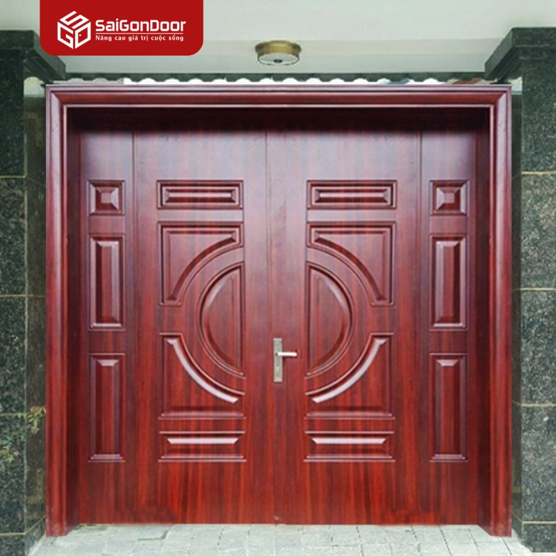 Cửa thép vân gỗ SGD 6