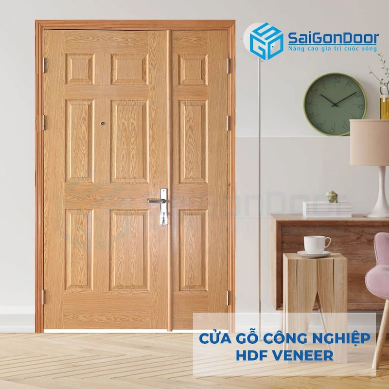 Cửa Gỗ Công Nghiệp HDF Veneer 9A-ash
