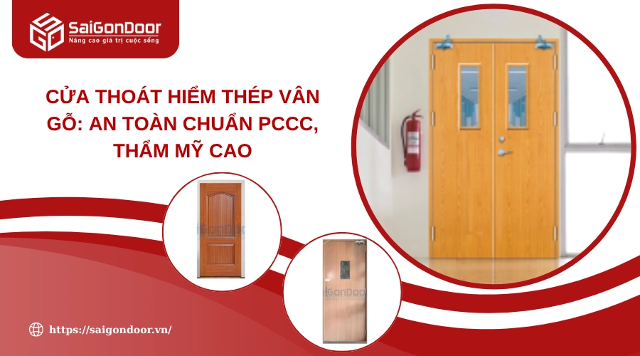 Cửa Thoát Hiểm Thép Vân Gỗ: An Toàn Chuẩn PCCC, Thẩm Mỹ Cao Cửa Thoát Hiểm Thép Vân Gỗ: An Toàn Chuẩn PCCC, Thẩm Mỹ Cao