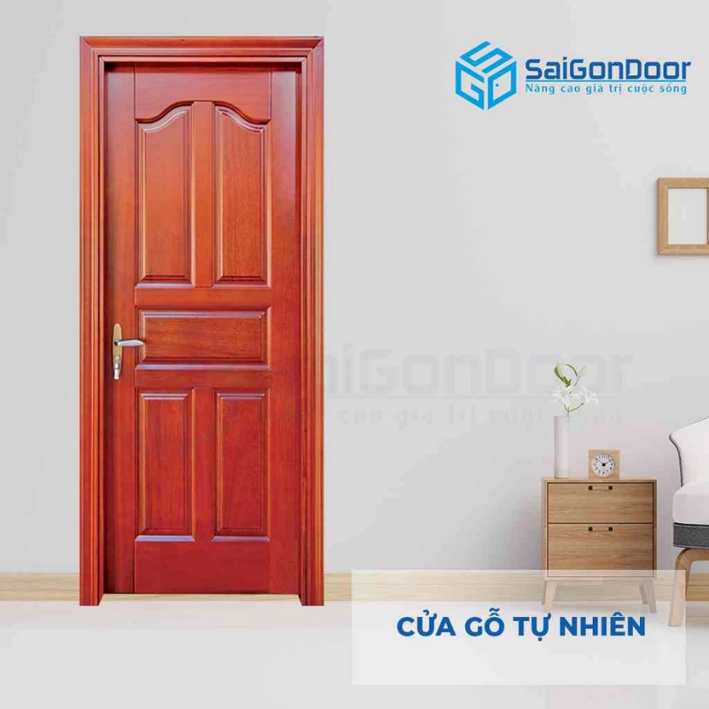 CỬA GỖ TỰ NHIÊN GTN 5A Cam xe