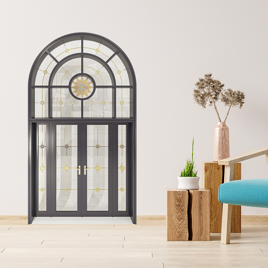 Cửa Nhôm Vân Gỗ SGD-CNVG-15