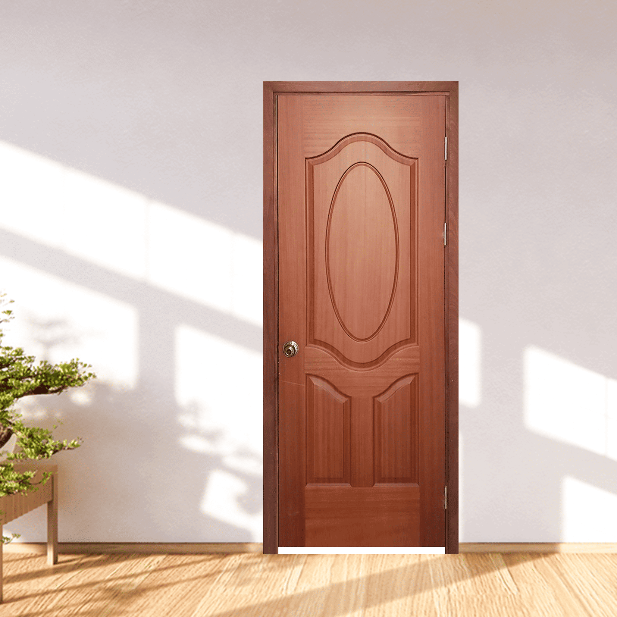 Cửa Gỗ HDF veneer 3A – Xoan Đào