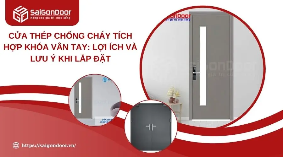 Cửa Thép Chống Cháy Tích Hợp Khóa Vân Tay: Lợi Ích Và Lưu Ý Khi Lắp Đặt