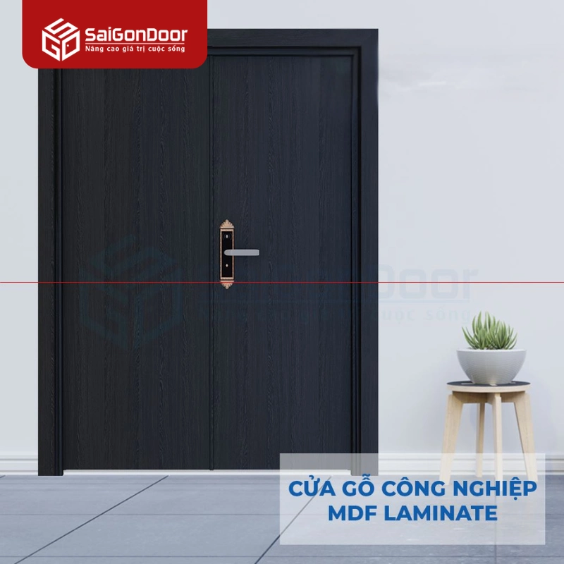 Cửa Gỗ Công Nghiệp MDF Laminate 2P