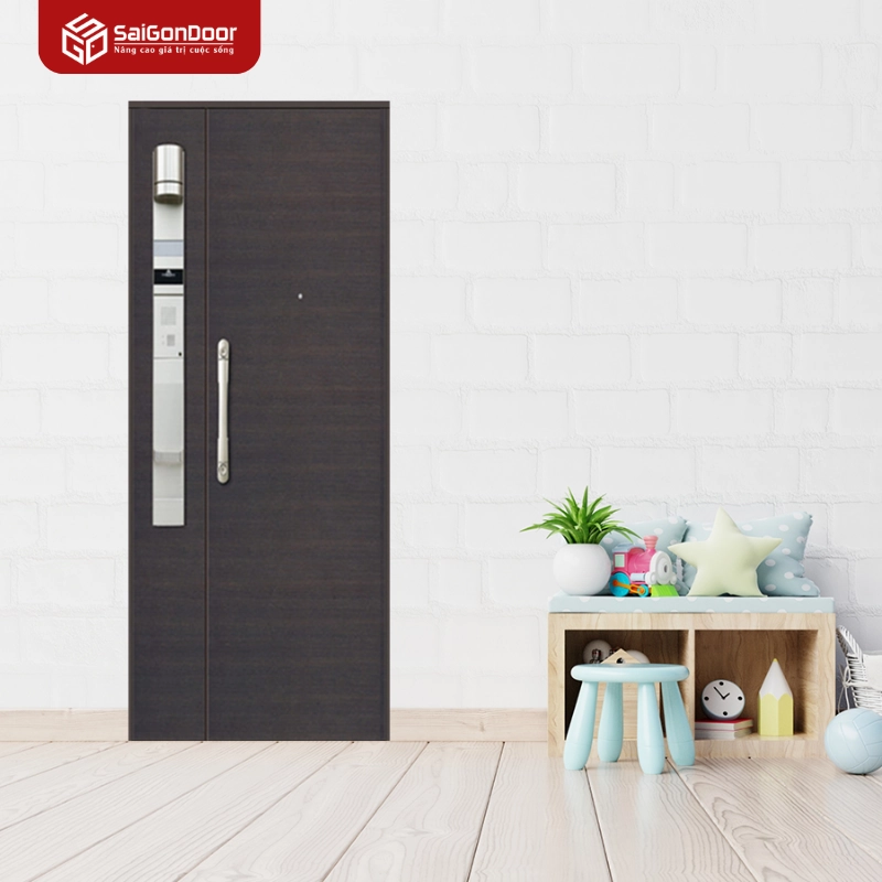 Cửa thép vân gỗ 1 cánh