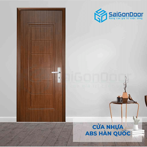 Cửa nhựa ABS Hàn Quốc đẹp sang lắp hoàn tất tại nhà dân