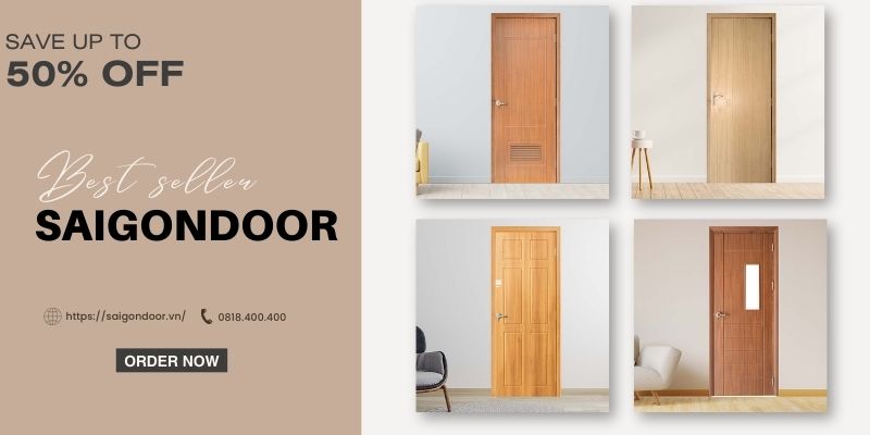 Mẫu cửa nhựa composite Sungyu tại Sài Gòn Door 