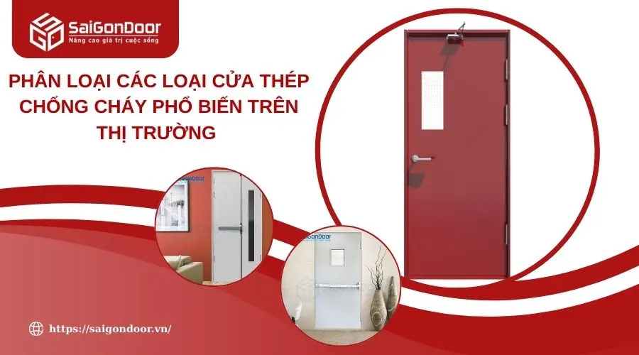 Phân Loại Các Loại Cửa Thép Chống Cháy Phổ Biến Trên Thị Trường 