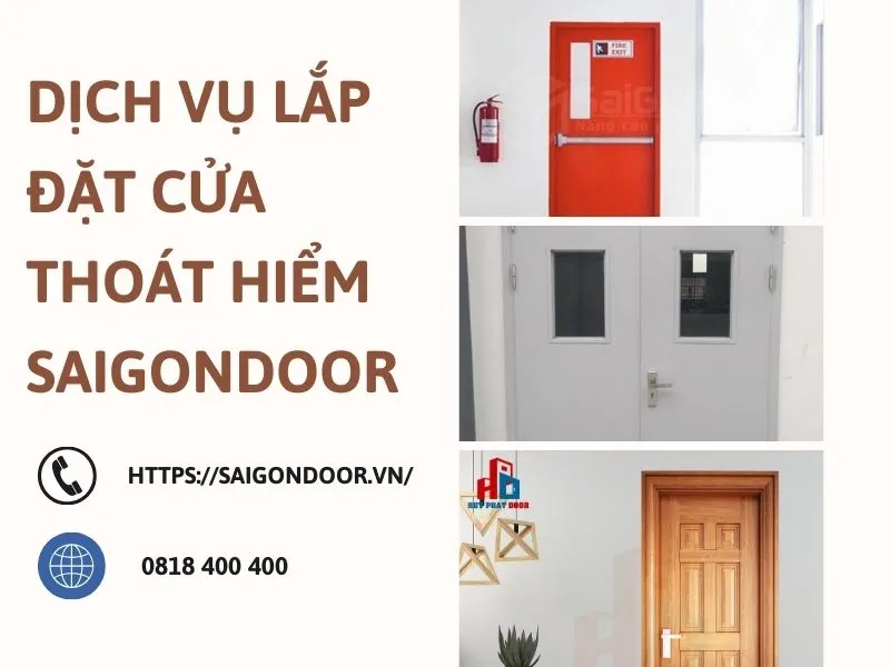 SaiGonDoor lắp đặt cửa thoát hiểm chất lượng