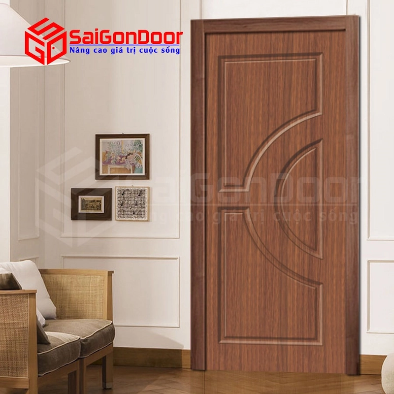 Mẫu cửa nhựa composite tân cổ điển sang trọng