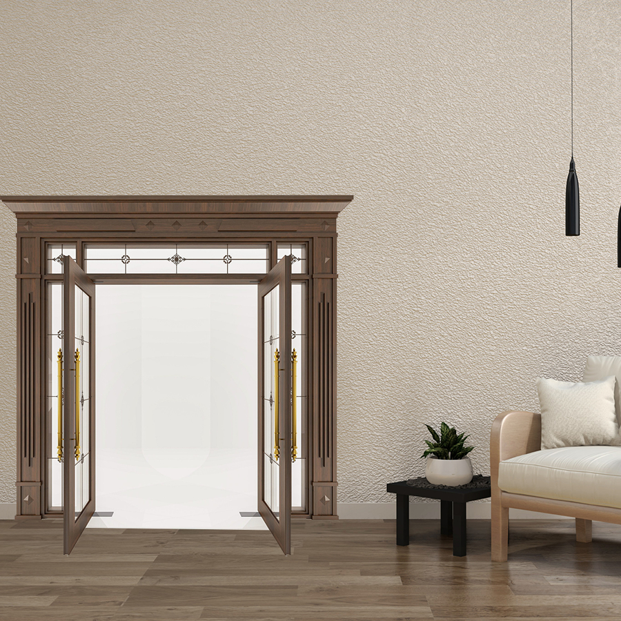 Cửa Nhôm Vân Gỗ 70