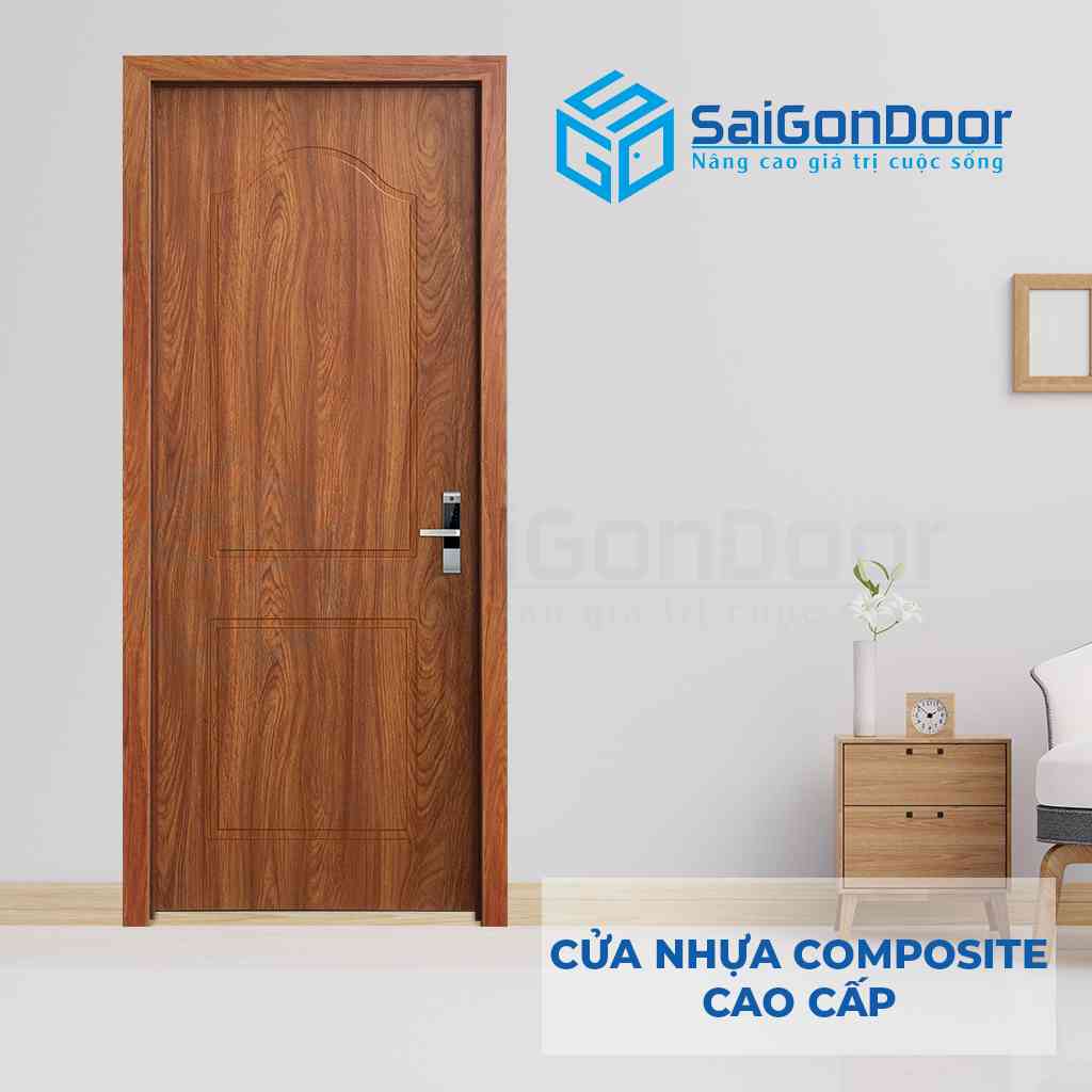 Mẫu cửa nhựa gỗ chịu nước SGD-M10