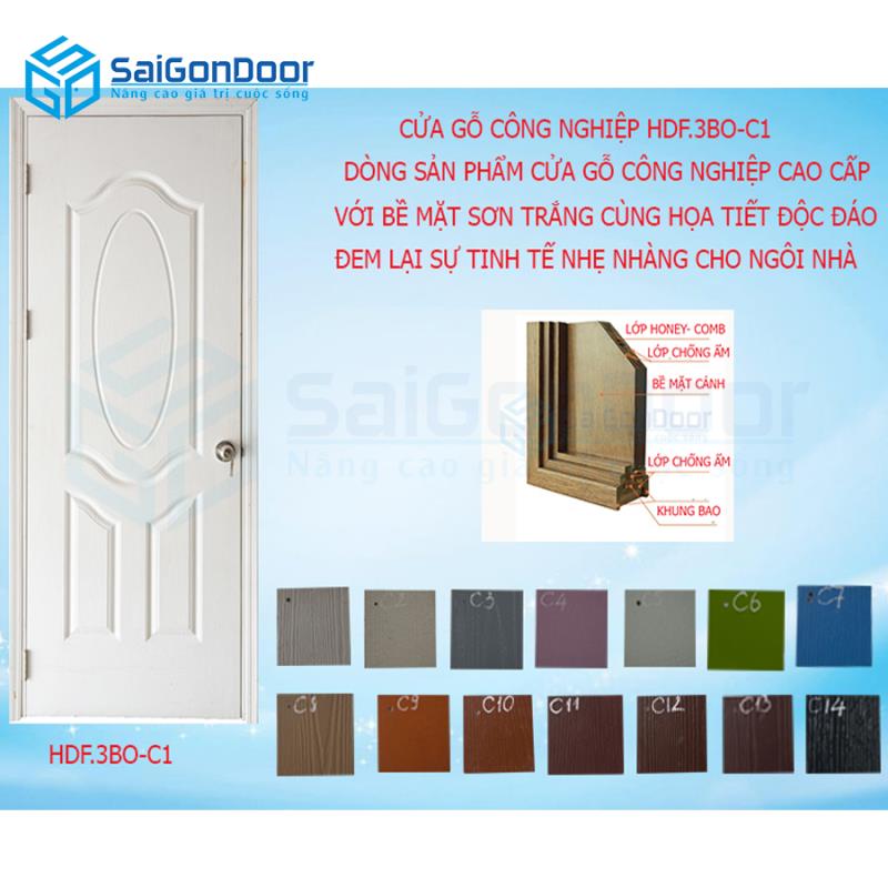 Những mẫu cửa gỗ công nghiệp cao cấp tại SaiGonDoor