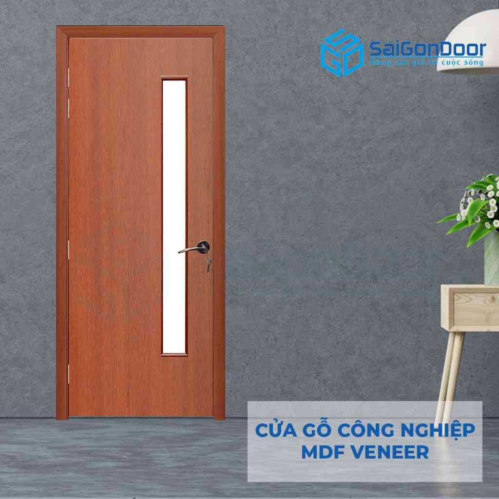 CỬA GỖ CÔNG NGHIỆP MDF VENEER P1G1 cam xe