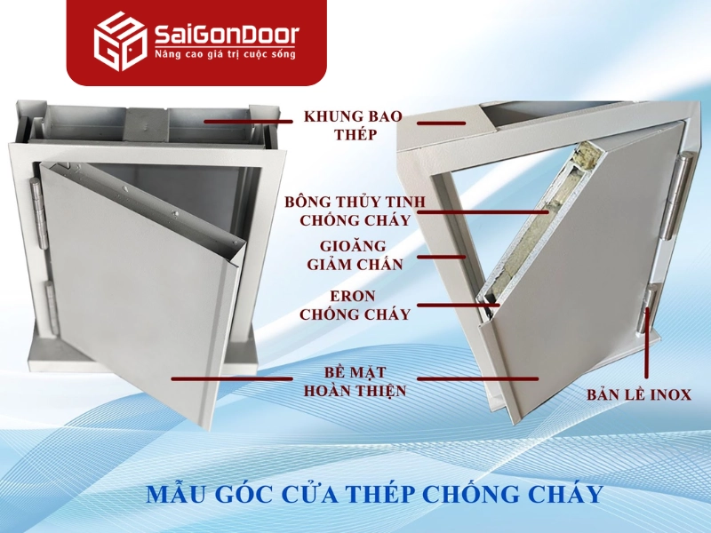 Cấu tạo cửa thép chống cháy