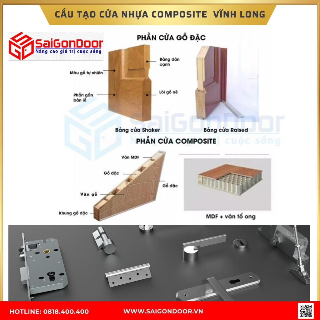 Cấu tạo cửa nhựa composite Vĩnh Long