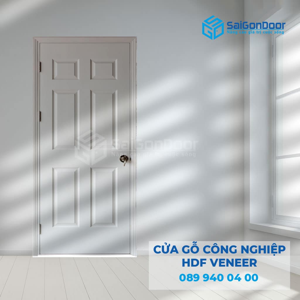 Cửa gỗ công nghiệp HDF Veneer