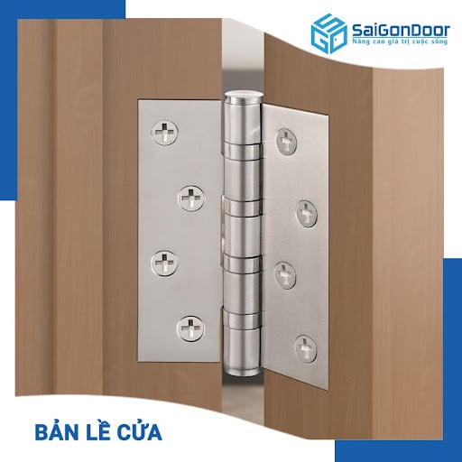 Bản lề được sản xuất từ inox 304 có khả năng chống ăn mòn, chịu nhiệt