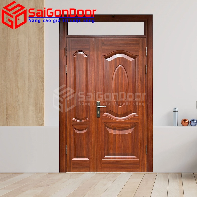 Cửa thép vân gỗ SGD-KM.TVG-2CL-13