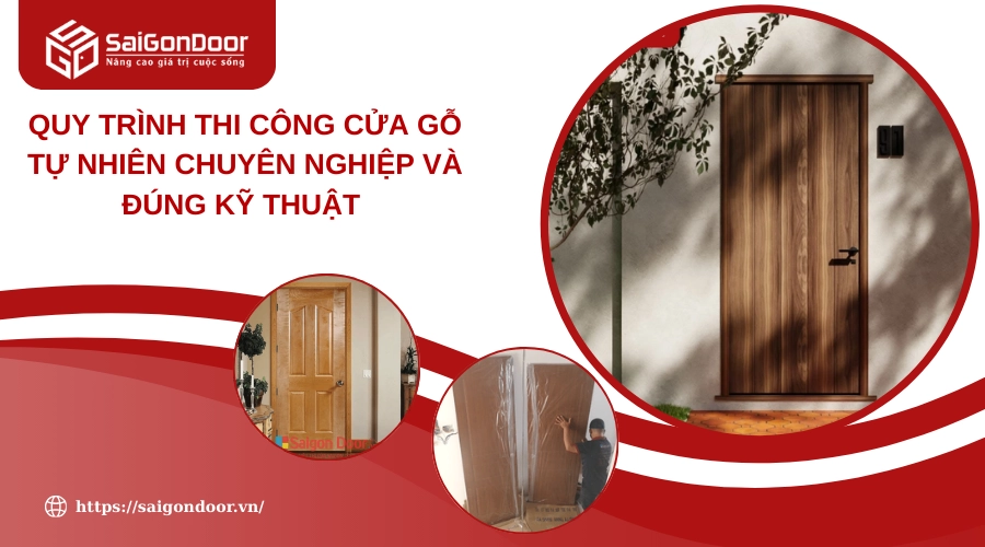 Quy Trình Thi Công Cửa Gỗ Tự Nhiên Chuyên Nghiệp Và Đúng Kỹ Thuật 