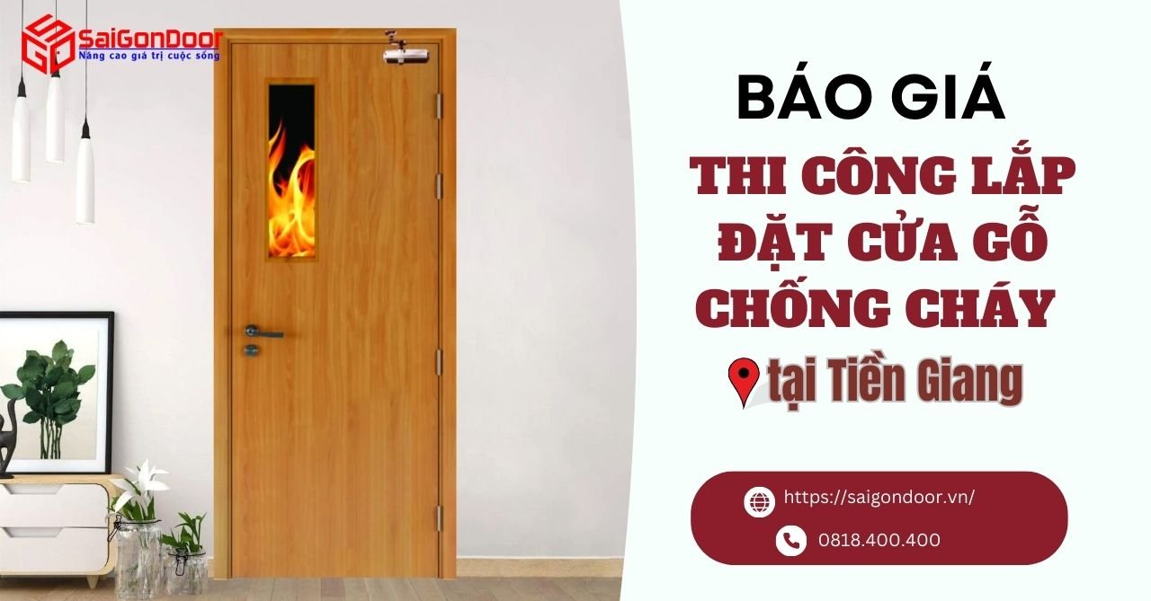 Báo giá thi công cửa gỗ chống cháy Tiền Giang