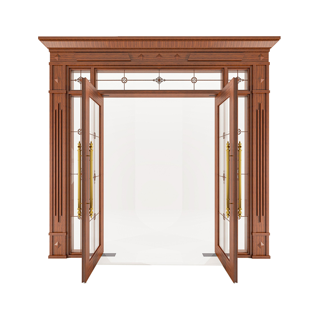 Cửa Nhôm Vân Gỗ 72