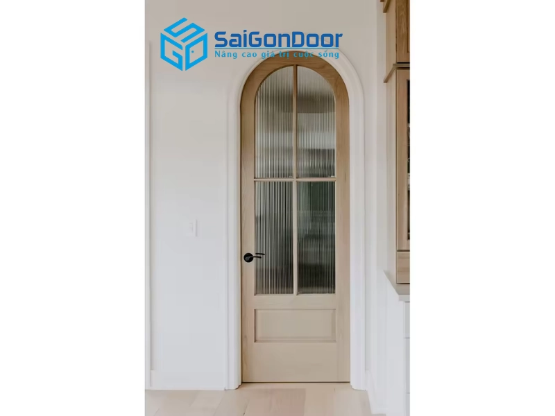 Ứng dụng linh hoạt của cửa vòm nhựa giả gỗ trong các không gian