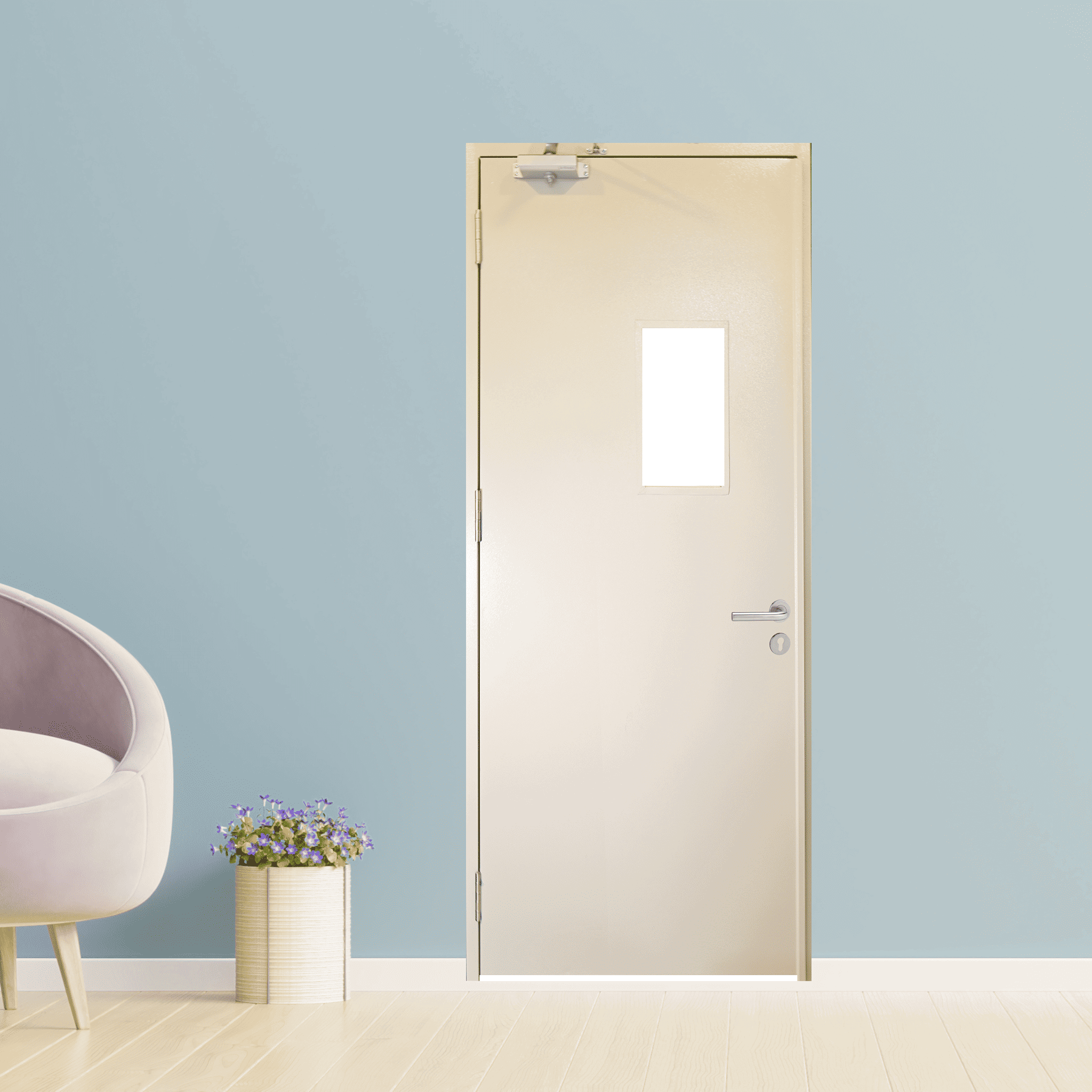 Cửa Thép Chống Cháy TCC-P1G1b