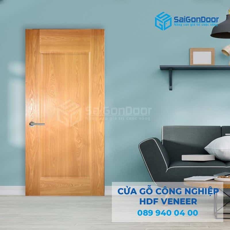 Cửa gỗ 1 cánh bằng HDF Veneer