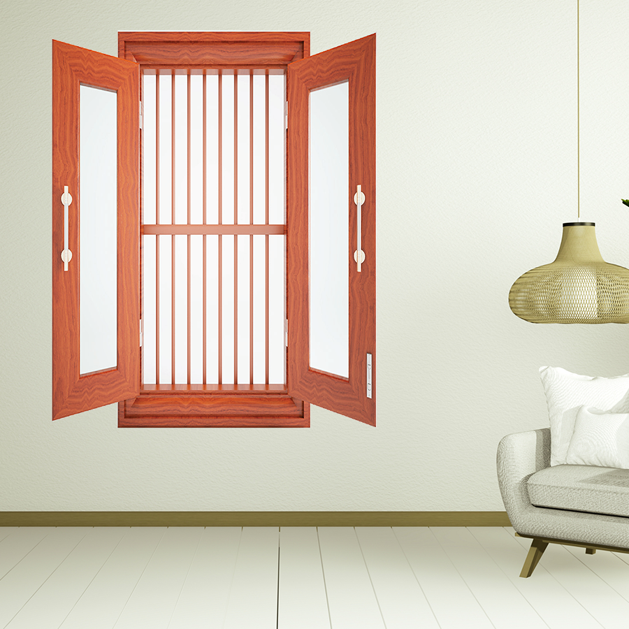 Cửa thép vân gỗ SGD CS2K SS