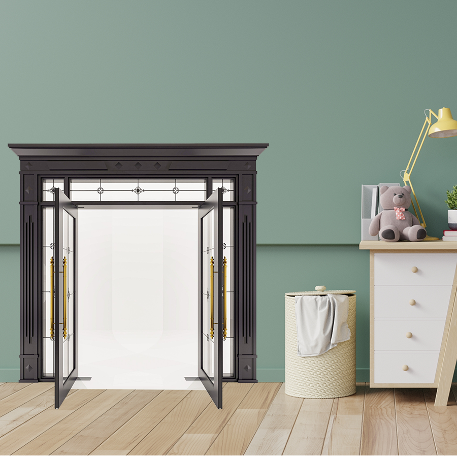 Cửa Nhôm Vân Gỗ 73