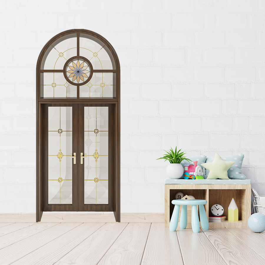 Cửa Nhôm Vân Gỗ SGD-CNVG-13