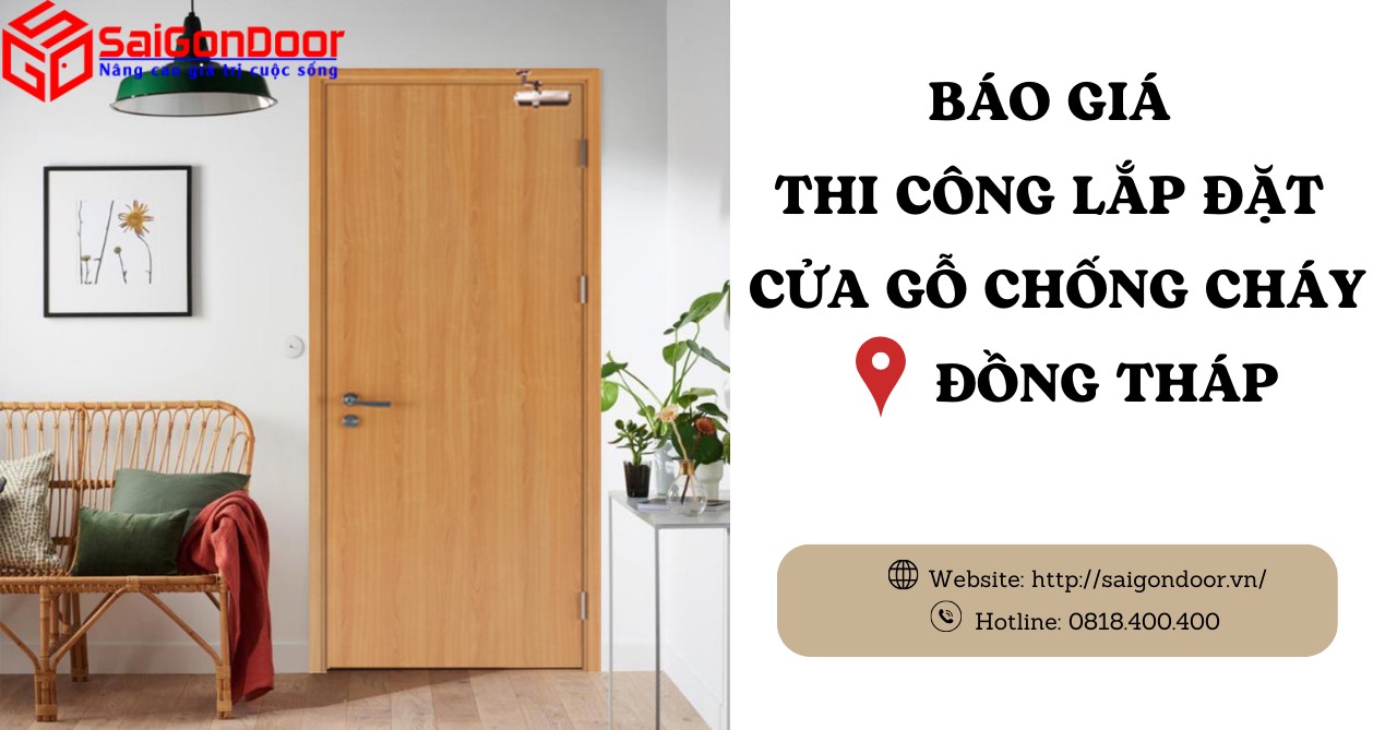 Báo Giá Thi Công, Lắp Đặt Cửa Gỗ Chống Cháy Đồng Tháp