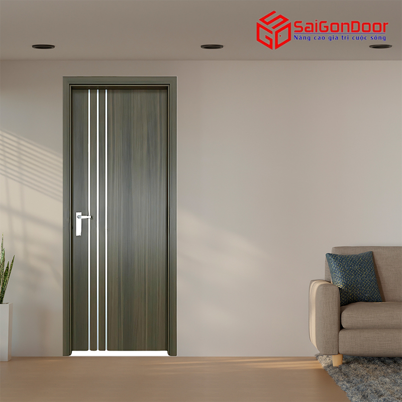 Cửa Composite Phủ Film PVC Màu Xanh Lá