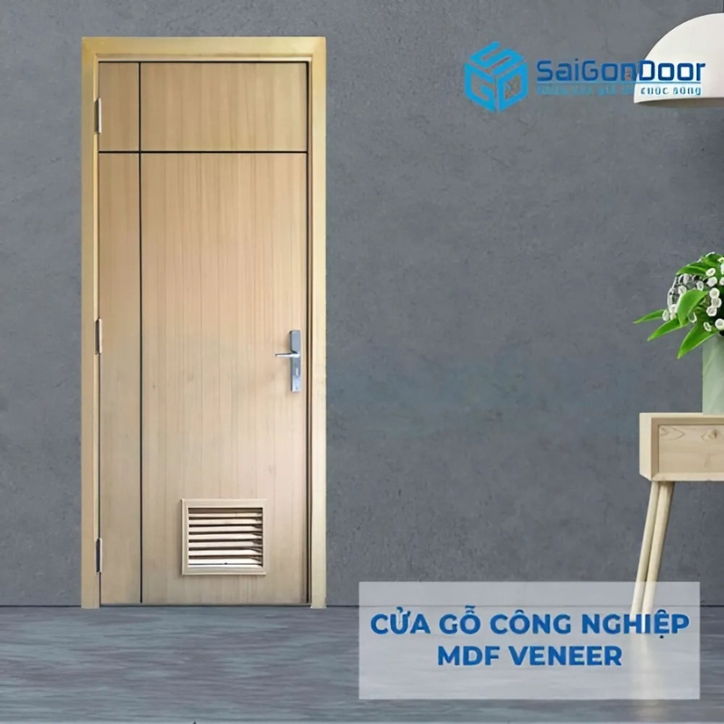 Mẫu cửa gỗ MDF phủ Veneer hot nhất