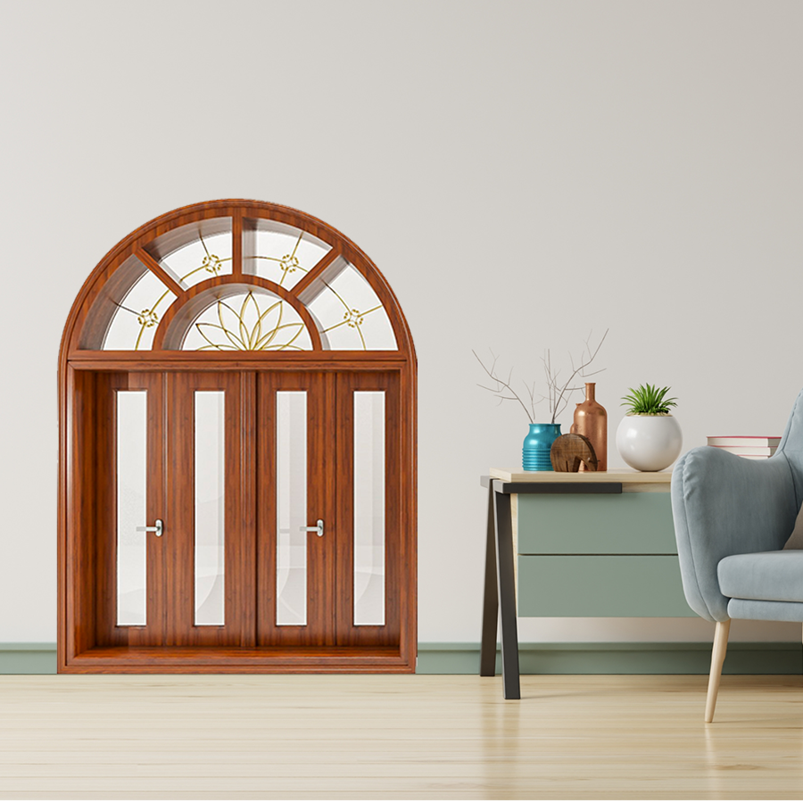 Cửa Nhôm Vân Gỗ SGD-CNVG-1