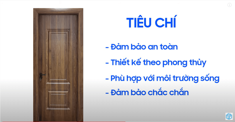 Những tiêu chí trên sẽ giúp bạn chọn - thiết kế được cửa phòng ngủ phù hợp, đẹp nhất