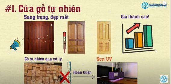 Cửa gỗ tự nhiên sang trọng đẹp mắt Cửa gỗ tự nhiên sang trọng đẹp mắt